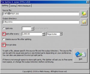 The Fastest File Splitter and Joinerの説明②