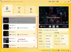 HAMSTER Free Video Converterの説明4-1