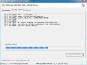 HDD Low Level Format Toolの設定・使い方13