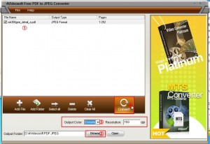 4Videosoft Free PDF to JPEG Converterの使い方7