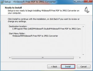 4Videosoft Free PDF to JPEG Converterの使い方4